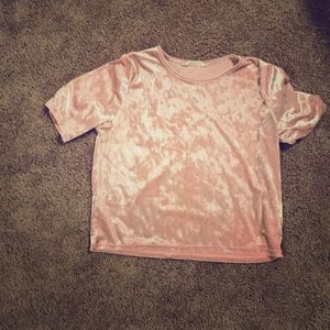 Crushed velvet T-shirt